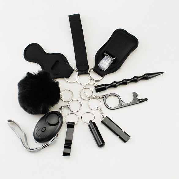 Diving Cloth Selfdefense Keychain Set Alloy Minimalist