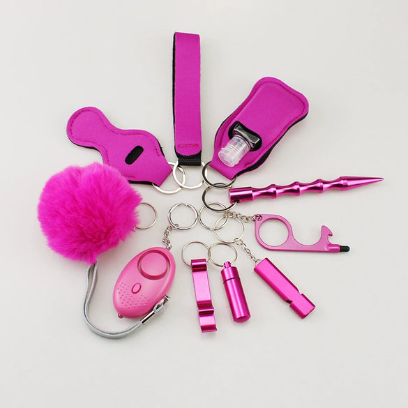 Diving Cloth Selfdefense Keychain Set Alloy Minimalist