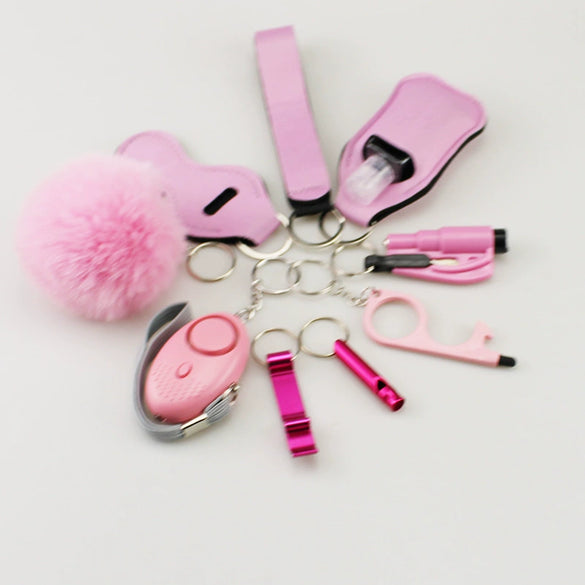 Diving Cloth Selfdefense Keychain Set