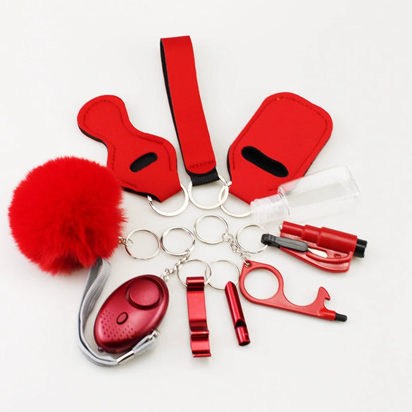 Diving Cloth Selfdefense Keychain Set