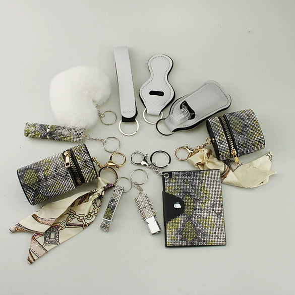 Diving Material Keychains Sbr Diving Material Artificial Leather Minimalist Style