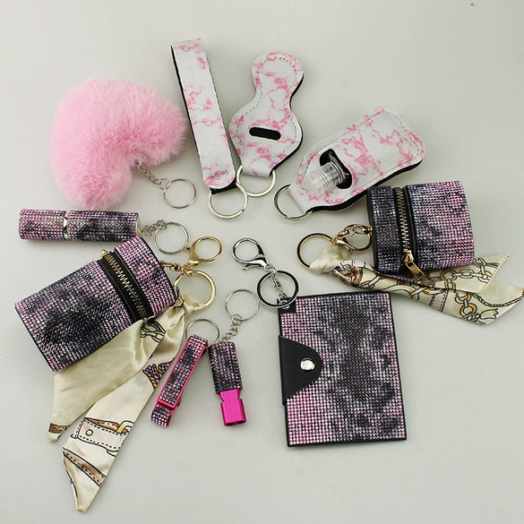 Diving Material Keychains Sbr Diving Material Artificial Leather Minimalist Style