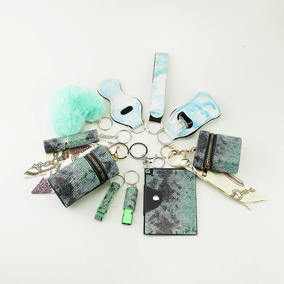 Diving Material Keychains Sbr Diving Material Artificial Leather Minimalist Style