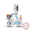 Diy Accessories Bracelet S925 Sterling Silver Original Design Owl Hummingbird Unicorn Charm Dripping Oil