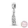Diy Accessories Bracelet S925 Sterling Silver Original Design Owl Hummingbird Unicorn Charm Dripping Oil