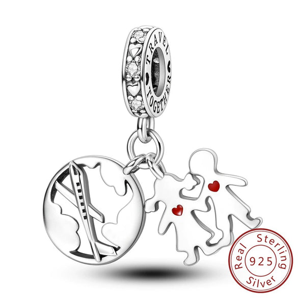 Diy Accessories Bracelet S925 Sterling Silver Original Design Owl Hummingbird Unicorn Charm Dripping Oil