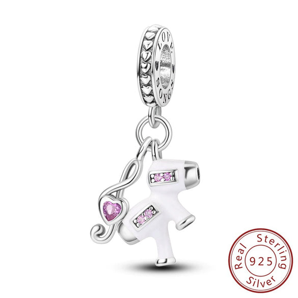 Diy Accessories Bracelet S925 Sterling Silver Original Design Owl Hummingbird Unicorn Charm Dripping Oil