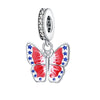 Diy Accessories Bracelet Silver Plated Copper With Dripping Oil Treatment And Eagle Flag Design