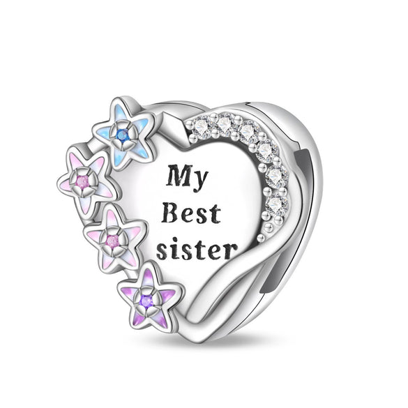 Diy Accessories Bracelet Silver Plated Flat Bead Fourleaf Clover Tree Of Life Dripping Oil Design