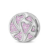 Diy Accessories Bracelet Silver Plated Flat Bead Fourleaf Clover Tree Of Life Dripping Oil Design