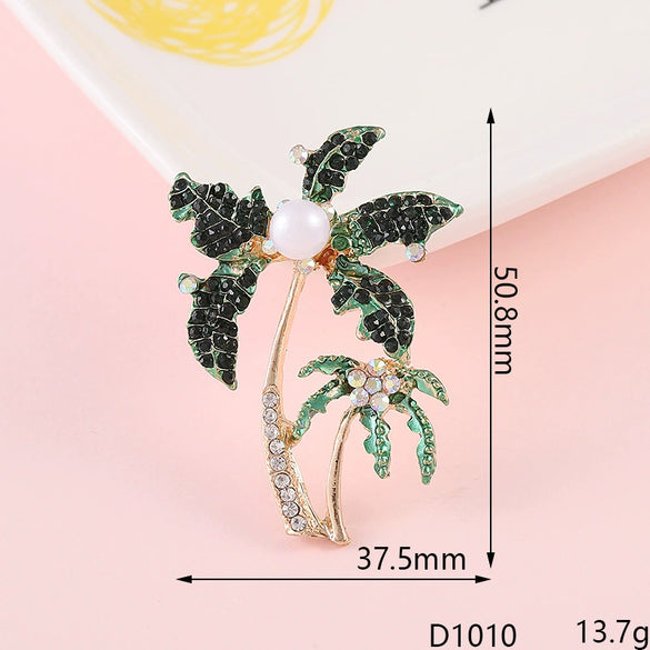 Diy Accessories Fourleaf Clover Colorful Flower Alloy Diamond Series Mobile Phone Shell Beauty Rhinestone Sticker Material