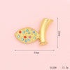 Diy Accessories Fourleaf Clover Colorful Flower Alloy Diamond Series Mobile Phone Shell Beauty Rhinestone Sticker Material