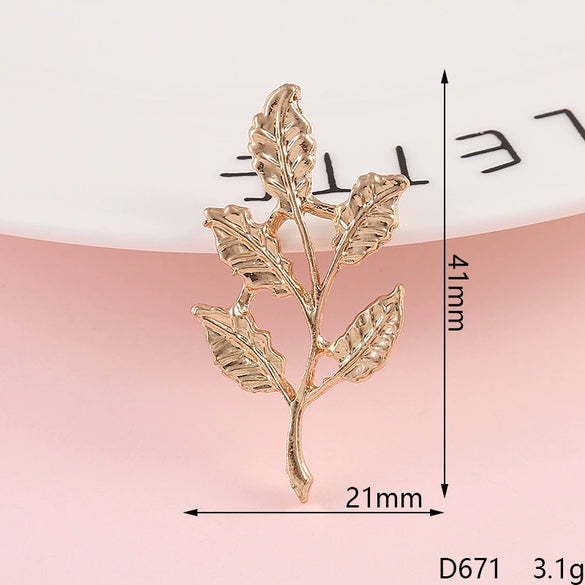 Diy Accessories Fourleaf Clover Colorful Flower Alloy Diamond Series Mobile Phone Shell Beauty Rhinestone Sticker Material