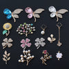 Diy Accessories Fourleaf Clover Colorful Flower Alloy Diamond Series Mobile Phone Shell Beauty Rhinestone Sticker Material