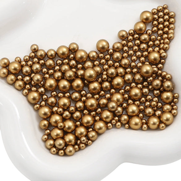 Diy Accessories Imitation Pearl Round Beads For Macaron Cosmetic Case Decorative Handmade