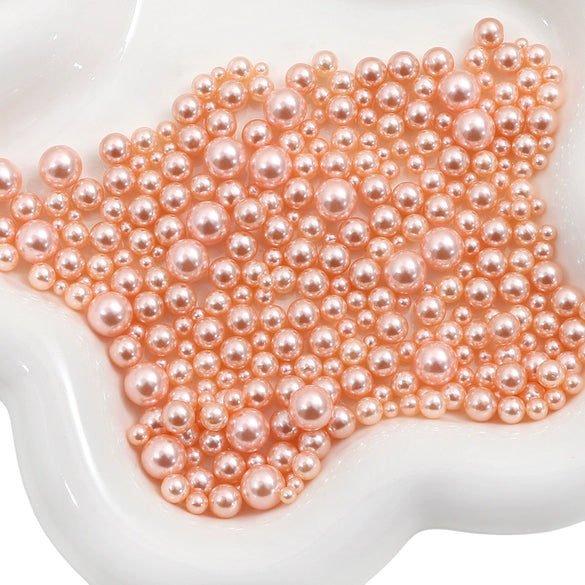 Diy Accessories Imitation Pearl Round Beads For Macaron Cosmetic Case Decorative Handmade