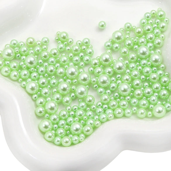 Diy Accessories Imitation Pearl Round Beads For Macaron Cosmetic Case Decorative Handmade