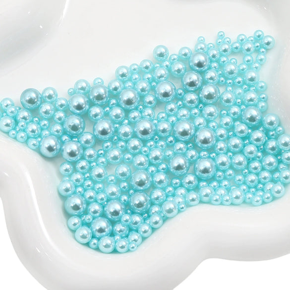 Diy Accessories Imitation Pearl Round Beads For Macaron Cosmetic Case Decorative Handmade