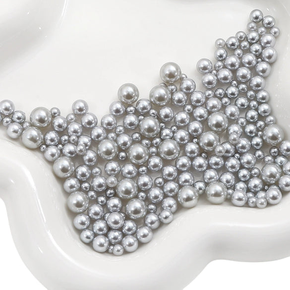 Diy Accessories Imitation Pearl Round Beads For Macaron Cosmetic Case Decorative Handmade