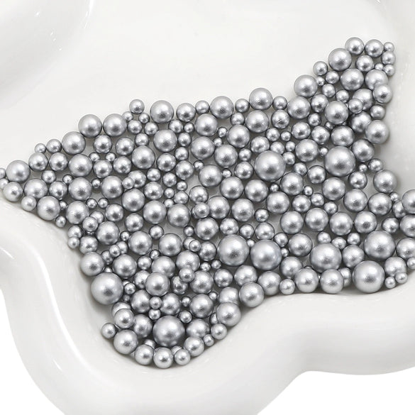 Diy Accessories Imitation Pearl Round Beads For Macaron Cosmetic Case Decorative Handmade