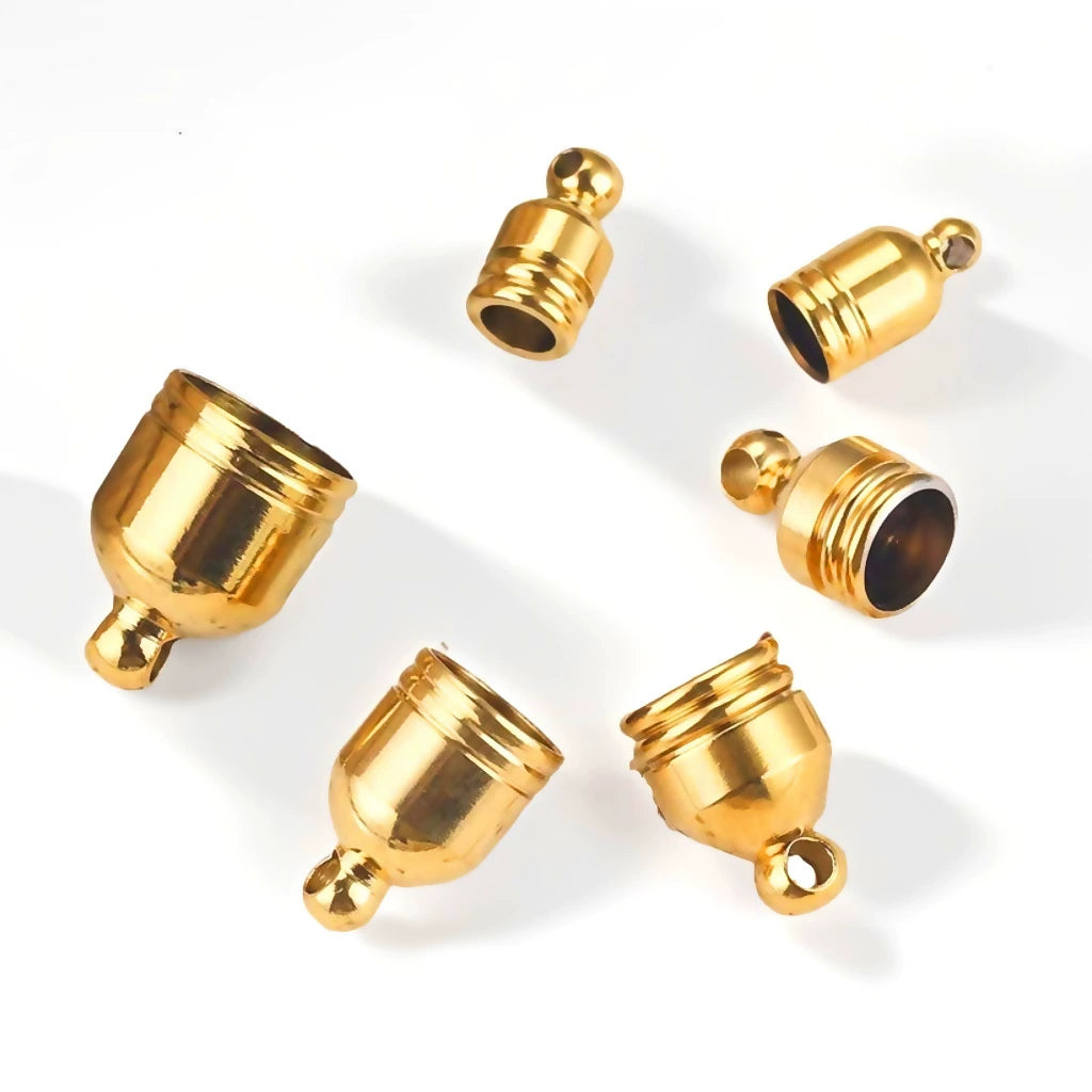 Diy Accessories Stainless Steel Hanging Bell Flared Round Rope Buckle ...