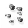 Diy Accessories Stainless Steel Hanging Bell Flared Round Rope Buckle Elastic Band Adjustment Buckle With Totem Pattern And Electroplating Process
