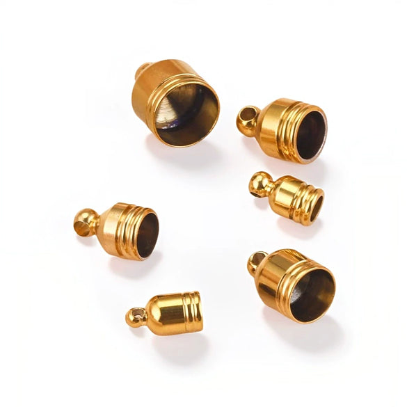 Diy Accessories Stainless Steel Hanging Bell Flared Round Rope Buckle Elastic Band Adjustment Buckle With Totem Pattern And Electroplating Process