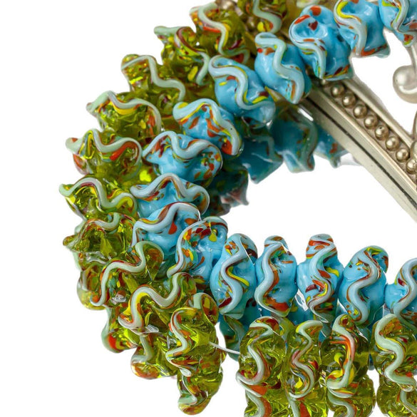Diy Beaded Bracelet Jewelry Accessories Glass Glazed Lampwork Lantern Wave Ufo Skirt Girl Beads