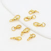 Diy Beaded Jewelry Accessories Alloy 18K Real Gold Plated With Hanging Ring Lobster Clasp 14K Gold Colorpreserving Spring Clasp Electroplating