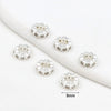 Diy Bracelet Material Copper Plated 18K True Gold Micro Zircon Round Bead Large Hole Versatile Minimalist Electroplating