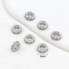 Diy Bracelet Material Copper Plated 18K True Gold Micro Zircon Round Bead Large Hole Versatile Minimalist Electroplating