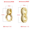 Diy Bracelet Necklace Connecting Pieces Copper Plated 18K Gold 8Shaped Buckle Minimalist Style Electroplating
