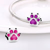 Diy Bracelet White Copper Silver Plated Magic Color Chameleon Elephant Charm With Dripping Oil Treatment Original Design Animal Style