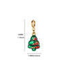 Diy Christmas Bracelet And Necklace Accessories With Stainless Steel Christmas Tree Snowflake Bell And Dripping Oil Design