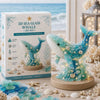 Diy 3D Sea Glass Christmas Tree Resin Ornament Kit With Seashell Pearl Design Glowing Night Light And Handmade Desktop Decoration