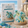 Diy 3D Sea Glass Christmas Tree Resin Ornament Kit With Seashell Pearl Design Glowing Night Light And Handmade Desktop Decoration