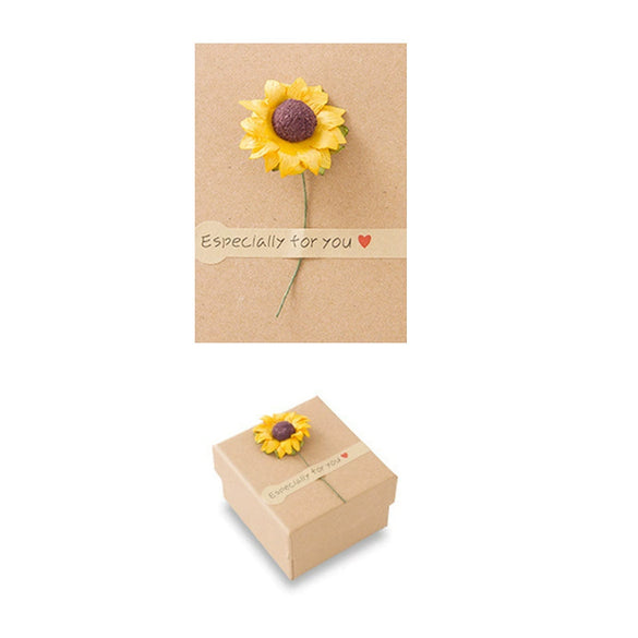 Diy Flower And Sticker Packaging Box Accessories Composite Material Gift Bag Decoration For Jewelry Boxes With Rose Sunflower Horseshoe And Lotus Designs