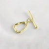 Diy Hand Beaded Accessories Copper Plated 14K Gold Color Preservation Specialshaped Triangle Ot Buckle Coil Buckle Bracelet Necklace