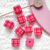 Diy Handmade Bracelet Necklace Mobile Phone Chain With Square Acrylic Beads Apply Oil Plastic Resin Material