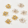 Diy Handmade Copper Double Daisies Set With Zircon Pendant Electroplated Bracelet Necklace Earrings Accessories