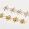 Diy Handmade Copper Double Daisies Set With Zircon Pendant Electroplated Bracelet Necklace Earrings Accessories