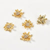 Diy Handmade Copper Double Daisies Set With Zircon Pendant Electroplated Bracelet Necklace Earrings Accessories
