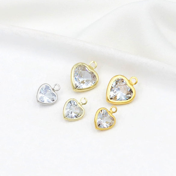 Diy Handmade Crystal Zircon Water Drop Earrings Pendant 14K Goldfilled Electroplated