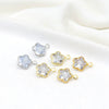 Diy Handmade Crystal Zircon Water Drop Earrings Pendant 14K Goldfilled Electroplated