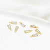 Diy Handmade Crystal Zircon Water Drop Earrings Pendant 14K Goldfilled Electroplated