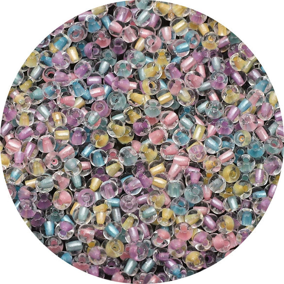 Diy Handmade Glass Beads Material For Bracelet And Mobile Phone Chain Transparent Dyed Core Silk Dopamine Style