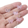 Diy Handmade Glass Beads With Butterfly Pattern For Hairpin Bracelet Tassel Making