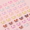 Diy Handmade Glass Beads With Butterfly Pattern For Hairpin Bracelet Tassel Making