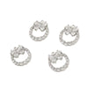 Diy Handmade Jewelry Accessories Copper Electroplated Light Luxury Style Butterfly Zircon Bracelet Necklace Earrings