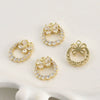 Diy Handmade Jewelry Accessories Copper Electroplated Light Luxury Style Butterfly Zircon Bracelet Necklace Earrings